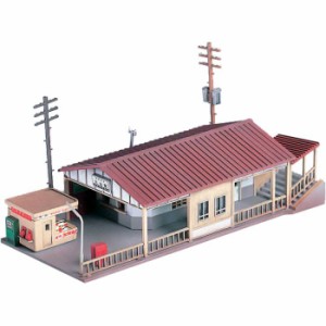 Nゲージ 小型駅 鉄道模型 ジオラマ ストラクチャー 駅舎 プラットホーム 建物 グリーンマックス 2130