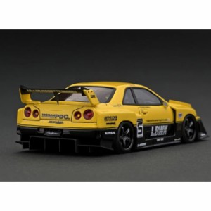 イグニッションモデル 1/43 LB-ER34 Super Silhouette SKYLINE Yellow/Black  模型 ミニカー 車 コレクション ティーケー・カンパニー IG