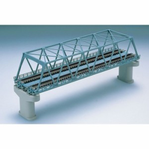 複線トラス鉄橋(F)青(複線PC橋脚・2本付) Nゲージ 鉄道模型 ジオラマ ストラクチャー 線路 レール トミーテック 3051