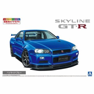 1/24 プリペイントモデル No.3-A ニッサン BNR34 GT-R V・spec ?U 00 ベイサイドブルー アオシマ 065570