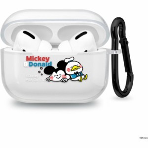 カナヘイ 画 AirPods Pro エアーポッズプロ第1世代 用 クリアソフトケース ミッキー ＆ フレンズ Disney Mickey ＆ Friends PGA PG-DKAPP