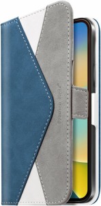iPhone 14 iPhone 13 6.1インチ 用 手帳型 フリップカバー  レターデザイン ブルー PGA PG-22KFP06BL