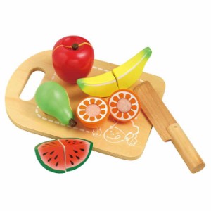 木製おままごとセット くだもの 果物 面ファスナー式 果物5種類 おままごと ごっこあそび 知育玩具 おもちゃ 玩具 オモチャ アーテック 6