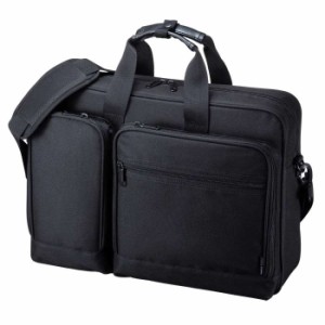 代引不可 3WAYビジネスバッグ ブラック 13.3インチワイドまで対応 軽量 リュック 手提げ ショルダー 通勤 バッグ かばん サンワサプライ 