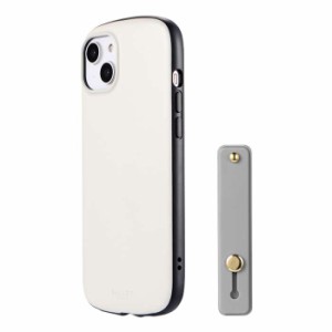 iPhone 14 Plus ケース カバー スマホバンド付属 ハイブリッドケース ホワイトベージュ 超軽量 極薄 耐衝撃 PALLET AIR BAND  LEPLUS NEX