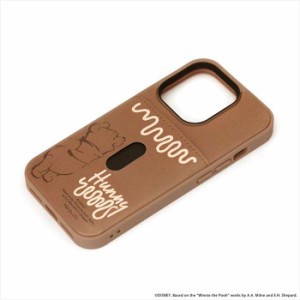 iPhone 14 Pro 6.1インチ 用 ケース カバー タフポケットケース くまのプーさん 耐衝撃 カードポケット Disney ディズニー PGA PG-DPT22Q