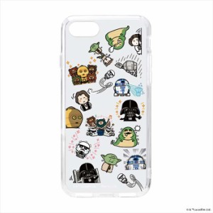 iPhone SE(第3/2世代)/8/7用 ケース カバー ハイブリッドケース カナヘイ画 スター・ウォーズ  パターン STAR WARS カナヘイ キャラクタ