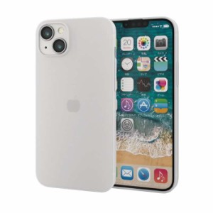 代引不可 iPhone 14 Plus ケース カバー ソフト 最軽量 超極薄 カメラ周り保護 薄さ0.5mm 極み設計 マットクリア エレコム PM-A22BPP05CR