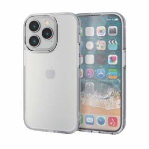 代引不可 iPhone 14 Pro ケース カバー ハード 360度全面保護 軽量 スリム カメラ周り保護 ガラスフィルム付 硬度10H 高透明 クリア エレ