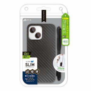 iPhone14Plus 対応 6.7インチ ケース カバー 超極薄 背面ケース ウルトラスリム バックカバーケース 0.55mm  エアージェイ AC-P22X-SCB
