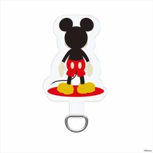 ダイカットストラップホルダー Disney ミッキーマウス キャラクター 挟むだけ ストラップホルダー ストラップホール PGA PG-DSTHLD01MKY