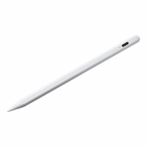 即納 代引不可 Apple iPad専用 充電式 極細タッチペン ホワイト 極細タイプ タッチペン サンワサプライ PDA-PEN56W