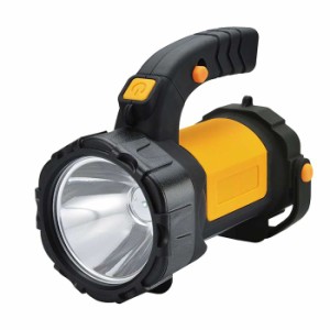 3W + 5WCOB LEDサーチライト 多機能 LEDライト 電池式 ショルダーストラップ付 防災グッズ 非常用 アウトドア 富士パックス h1104