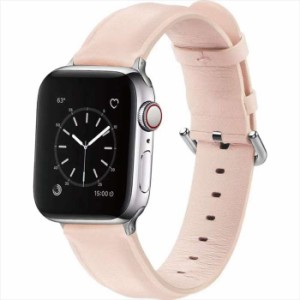 Apple Watch 49/45/44/42mm対応 レザーバンド ピンク アップルウォッチ ベルト バンド PUレザー おしゃれ シンプル うぃすたりあ GRK-WM1