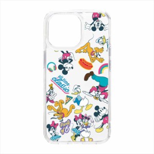 iPhone15 Pro 対応 ケース カバー クリアハイブリッドケース ミッキー＆フレンズ Disney キャラクター iPhoneカバー iPhoneケース Premiu