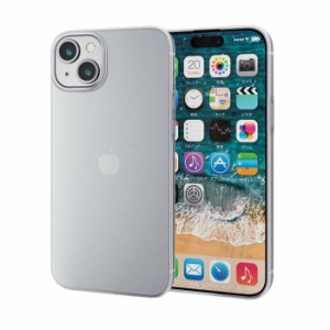 代引不可 iPhone 15 Plus 用 ケース ソフト カバー 超軽量 極薄 カメラレンズ保護設計 クリア エレコム PM-A23BUCUCR