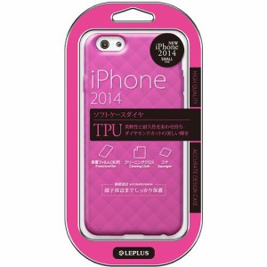 【値下】LEPLUS iPhone 6s/6 TPU DIA TPUケース ビビッドピンク LP-IP64TDPK