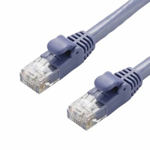 即納 代引不可 LANケーブル CAT6A 40m 10Gbps スタンダード 高速光通信対応 爪折れ防止 ブルー エレコム LD-GPA/BU40