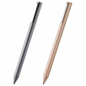 代引不可 タッチペン iPad専用 電池式アクティブタッチペン 極細 ペン先2.0mm クリップ付 スタイラス オートスリープ機能 エレコム P-TPA