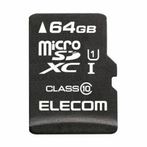 代引不可 microSDHCメモリカード データ復旧サービス付 64GB class10対応 防水仕様 SD変換アダプタ付属 スマホ タブレット エレコム MF-M