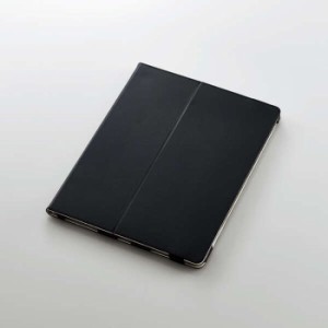 即納 代引不可 iPad Pro 12.9inch 第5世代 2021年モデル ソフトレザーケース 手帳型 2アングル 軽量 ブラック エレコム TB-A21PLPLFBK