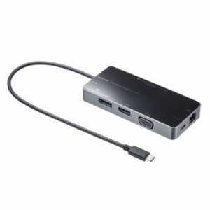 即納 代引不可 USB Type-C ドッキングステーション USB3.2/3.1/3.0対応 4K60Hz PD100W セルフパワー・バスパワー両対応 コンパクト ブラ