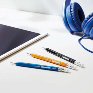 代引不可 子ども向け 鉛筆型タッチペン 6角鉛筆タッチペン 持ちやすい形状 ペン先ディスクタイプ スマホ タブレット ストラップホール付 