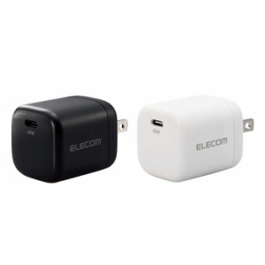 代引不可 ACアダプター USB Type C 充電器? 45W PD PPS 対応 Type-C ×1 スイングプラグ Windows iPad Air iPhone Android 他対応 エレコ