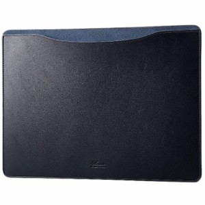 代引不可 MacBookPro 14インチ ( M1 2021 ) 用 パソコン ケース カバー スリーブタイプ ソフトレザー 内側起毛素材 スリム PCケース ネイ