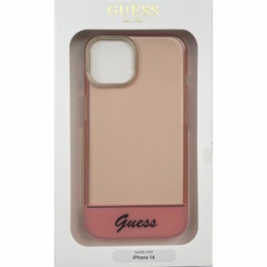 GUESS（ゲス） iPhone14 ダブルレイヤー ケース ピンク エアージェイ GUHCP14SHGCOP