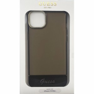 GUESS（ゲス） iPhone14 Plus ダブルレイヤー ケース ブラック エアージェイ GUHCP14MHGCOK