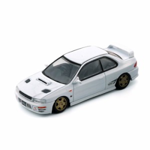 BM CREATIONS 1/64 スバル インプレッサ WRX Type R 3. 4-6 ホワイト RHD 模型 ミニカー 64B0231