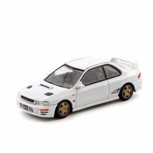 BM CREATIONS 1/64 スバル インプレッサ WRX Type R 3. 4-6 ホワイト LHD 模型 ミニカー 64B0232