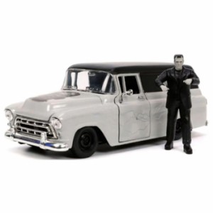 JADA TOYS 1/24 1957 シェビー サバーバン フランケンシュタイン フィギュア付  模型 ミニカー 車 コレクション JADA32191