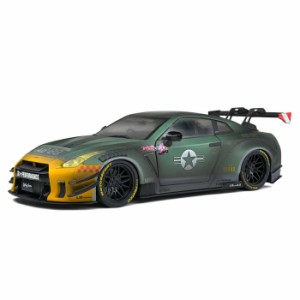 ソリド 1/18 日産 GT-R R35 LB WORKS 2020 グリーン/グレー  模型 ミニカー 車 コレクション S1805807