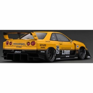 イグニッションモデル 1/18 LB-ER34 Super Silhouette SKYLINE Yellow/Black  模型 ミニカー 車 コレクション ティーケー・カンパニー IG