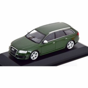 ミニチャンプス 1/43 アウディ RS 6 アバント 2007 グリーンメタリック 京商 940017210