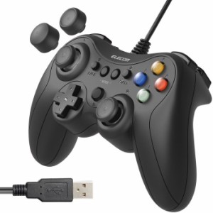 即納 代引不可 ゲームパッド PC コントローラー USB接続 Xinput Xbox系ボタン配置 FPS仕様 13ボタン 高耐久ボタン 軽量 スティックカバー