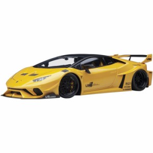 AUTOart 1/18 リバティーウォーク LB‐シルエット ワークス ランボルギーニ ウラカン GT メタリック・イエロー  ミニカー 模型 オートア