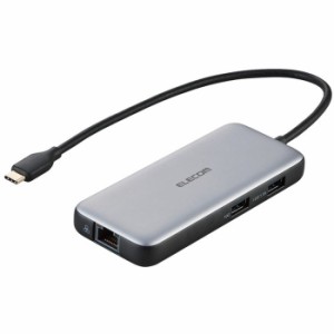 代引不可 USB Type C ドッキングステーション ハブ 6-in-1 PD 85W出力 USB-C ×2 USB-A ×2 HDMI ×1 RJ45 ×1  Windows 11 10 macOS iPa