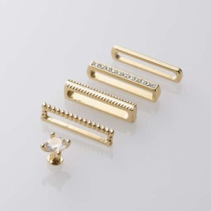 代引不可 アップルウォッチ アクセサリー バンドチャーム リング×4 ピンズ×1 バンド &me ストーン エレコム AW-RINGPINS02S