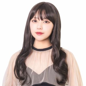 WIGGY RICH ウェーブロング ブラウニーブラック ウィッグ 女性 女子 仮装 コスプレ  クリアストーン 4560320891901