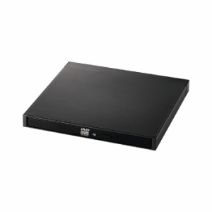 即納 代引不可 外付け DVDドライブ CD DVD 対応 USB 3.2 Gen1 ケーブル付き Type-C Type-A パソコン データ 編集 ブラック ロジテック LD