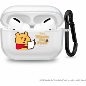 カナヘイ 画 AirPods Pro エアーポッズプロ第1世代 用 クリアソフトケース くまのプーさん Disney Winnie-the-Pooh PGA PG-DKAPPTP02POO