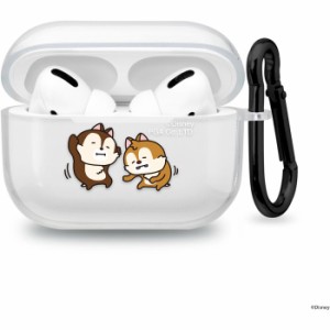 にしむらゆうじ 画 AirPods Pro エアーポッズプロ第1世代 用 クリアソフトケース チップ＆デール Disney CHIP n DALE PGA PG-DUAPPTP02CP