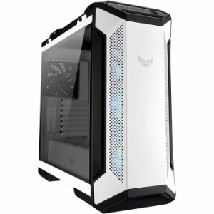 沖縄・離島配送不可 代引不可 PCケース TUF GAMING GT501 WHITE EDITION メタルフロントパネル・強化ガラスサイドパネルを備え 最大EATX