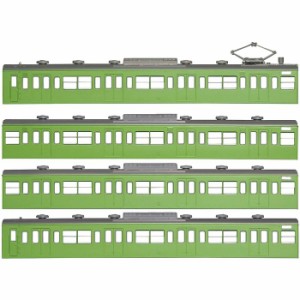 Nゲージ エコノミーキット 国鉄 JR 103系 低運・非ユニット窓・冷改車・ウグイス 基本4両編成ボディキットB 鉄道模型 電車 greenmax グリ