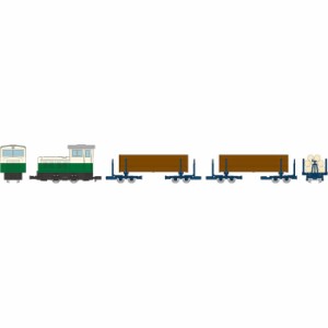 HOゲージ 鉄道コレクション ナローゲージ80 猫山森林鉄道 L型 ツートンカラー ・運材車 3両セット A 鉄道模型 TOMYTEC トミーテック 4543