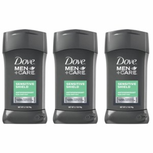 【3本セット】ダヴ メンズ ケア デオドラント 敏感肌用 76g 男性用制汗剤 Dove Men Care Deodorant， Sensitive Shield 2.7oz