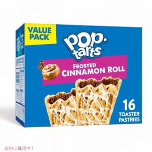 Kellogg’s POP-tarts Frosted Cinnamon Roll 16ct 27oz / ケロッグ ポップタルト シナモンロール 16枚入り 768g